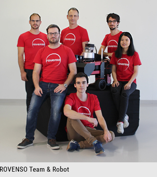 ROVENSO Team and robot ROVENSO Team and robot